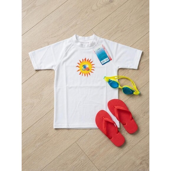 Kanu Surf Other - ⭐Kanu Kids Size 12 Unisex SPF 50 White Sun Rash Guard Swim Sun Protection⭐